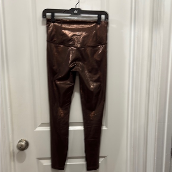 Athleta Pants - Athleta Shiny Brown Leggings
